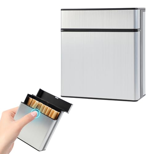 Kytpyi Pitilleras para Cigarrillos, Pitillera Tabaco de Liar, Humedad A Prueba de Sudor Grande Pitillera para 40 Cigarrillos para Diario Actividad Empresarial, Cigarette Case para Regalo (Plata) Kytpyi Pitilleras para Cigarrillos, Pitillera Tabaco de Liar, Humedad A Prueba de Sudor Grande Pitillera para 40 Cigarrillos para Diario Actividad Empresarial, Cigarette Case para Regalo (Plata)