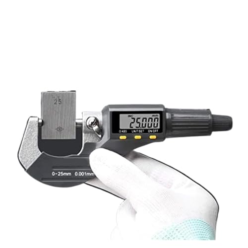 Micromètre extérieur numérique avec résolution 0,001 mm et matériau durable anti-usure