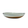 Mora Ceramic Large Serving Bowls- Set of 2 Oval Platters for Entertaining. Modern Kitchen Dishes for Dinner, Fruit, Salad, Turkey, etc. Oven, Dishwasher Safe, 55/35 oz, 13.5" / 11.8" - Earl Grey