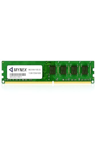 Image of MYNEX 2GB DDR3 RAM | 1600MHz Desktop RAM | PC Memory (DDR3-12800) | CL-11 | UDIMM | 1Rx8 Single Rank | Made in India | 3-Year Warranty (2, GB)