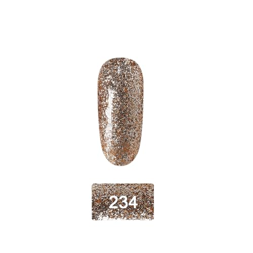 Image of SHILLS PROFESSIONAL UV /LED Soak Off Gel Polish (Gel Nail Polish) Nail Art Nail Polish Color Shade 234, Glossy Finish, 15ml