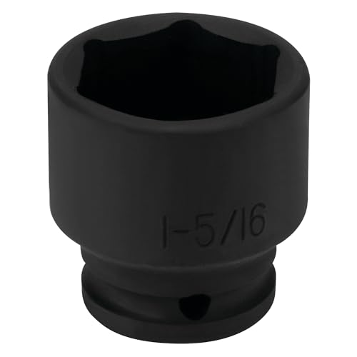 Image of Performance Tool M818 1 /2-Inch Drive 1-5 /16-Inch Impact Socket - Heavy Duty Socket for High Torque Applications with Industrial-Grade Strength and Durability