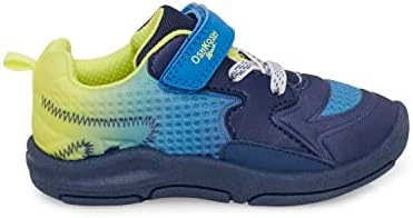 OshKosh B'Gosh Boy's Gabriel Athletic Sneaker, Navy/Lime, 7 Toddler | Image 2