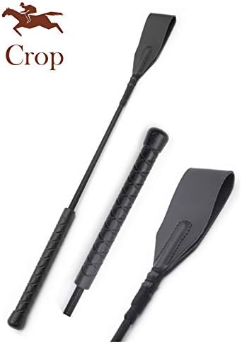 RIDIN Leather Horse Crop Set Whip 34" Crop 18" Horse Whip Set, Leather Horse Riding Set, Horse Whip Crop — view 5
