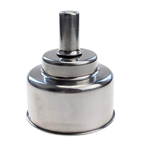 hzexun Brûleur à alcool en acier inoxydable, Laboratoire de chimie Lampe d'esprit (200ml) Cover