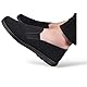 Kung Fu Canvas Schuhe Tai Chi Wushu Gongfu Canvas Traditionelle chinesische Kampfkunst Schuhe Unisex Flexible Hausschuhe, Schwarz , 46 EU