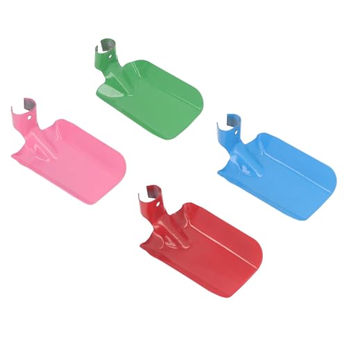 Comedero para colibríes de 4 uds, comedero para pájaros de Hierro Colgante para Exteriores, alimentación en Forma de Pala para árbol, jardín, Patio Exterior