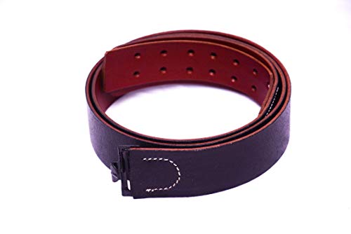 German WWI Black Leather Equipment Belt4