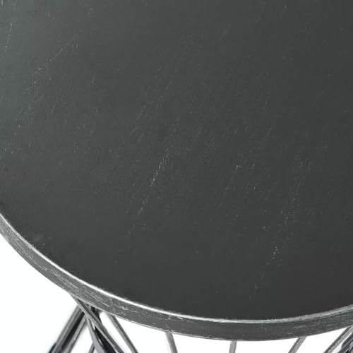 Image of Furniture for The Living Room and Office: Coffee Table, Center Table, Storage Basket, Wire Basket with Metal Top, Bedside Table, Side Table Black