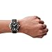 Emporio Armani Men's Three-Hand Date Silver and Black Leather Band Watch (Model: AR11210)