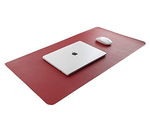 テーブルマット マウスパッド デスクマット パソコンマット 超大判 レザー 両面PU 両面利用可 ダブルファサード ゲーム用 事務所 机用 自宅用 オフィス用品 多機能 光学式マウス対応 傷防止 防水 滑り止め 防汚 清潔やすい 書き心地がよい かわいい