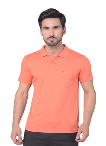 Image of Dollar Mens Cotton Casual Solid Polo Tshirt (Pack of 1)