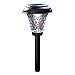 Moonrays 91381 Payton Solar LED Plastic Path Light, 2X-Brighter, Hammered Glass Look, provides 360 Display of Warm LED Lighting, Emits 2.4-lumens, 12-inch area of illumination, 8-Pack