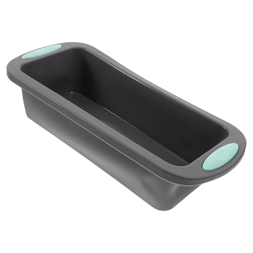 ANDRESLAD Molde de Silicona para Hornear Pan y Pastel Antiadherente de 23 Cm con Refuerzo Metálico, Molde para Tostadas Reutilizable, Fácil de Limpiar, Utensilio para Horno en Cocina