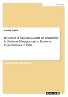 Influence of National Culture on Leadership in Business Management in Business Organisations in India 3656944466 Book Cover
