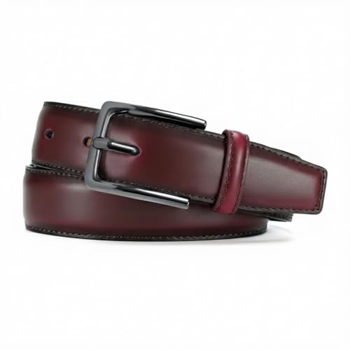 Image of WildHorn Men's Genuine Leather Pin Buckle Belt | Leather Belt for Men | Formal & Casual Wear | Stylish and Durable with Adjustable fit up to 48 inch