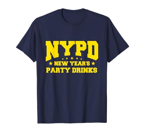 NYPD: Bebidas de Fiesta de Año Nuevo Camiseta