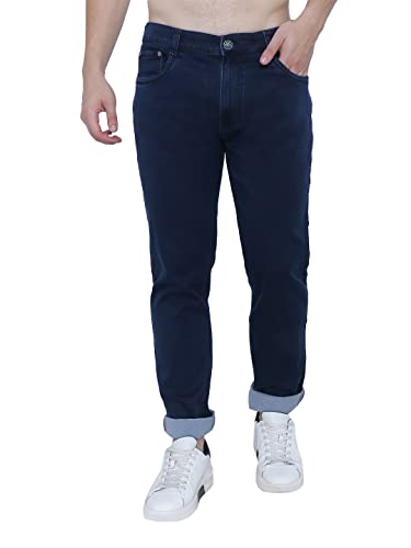 Image of Strechable Denim Regular Fit Mid Waist Light Weight Soft Feel Stretchable Denim Jeans Pant for Men