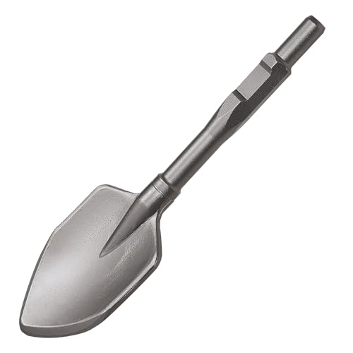 CPROSP SDS HEX Schaufelmeißel Scharfspitztyp 450 * 135mm, Asphaltmeißel/Breitmeißel zum Entfernen von Asphalt, Beton, Lehm & Erdreich, HEX Breiter Lehm Spaten für Mauerwerk & Erdreich
