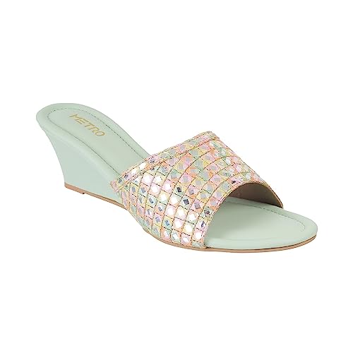 Image of Metro Women Wedge Heel Fashion /Ethnic Sandal
