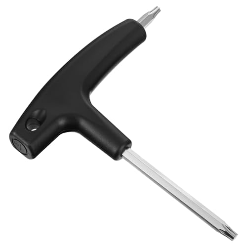 Golf Head Adjustment Tool T20 and T25 Dual Head Torque Wrench Universal Golf Wrench Tool Stainless Steel and Plastic Golfs Club Driver Adjustment Tools T20 T25 Universal Weights Shaft Adapter Black