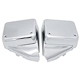 Motorcycle Left & Right Battery Fairing Covers Side Panel Oil Tank Cover for Honda Shadow Spirit VT750 DC 2000-2009 / Black Widow 2000-2007(Not fit for Spirit VT750C2)(Chrome)