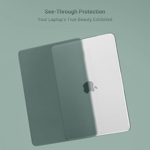 Image of MOSISO Compatible with MacBook Neo Case 13 inch 2026 Release Model A3404 with A18 Pro Chip, 4 in 1 Kit Precision Fit Crack & Scratch Resistant Protective Hard Shell Case Cover, Emerald Green