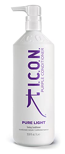 I.C.O.N. Purple Pure Light Acondicionador Matizador 1L, Único,...