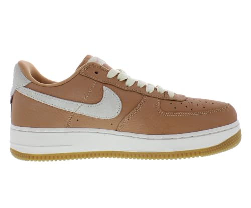 Nike Nike Air Force 1 '07 Craft Les Unisex Shoes Size 7.5, Color: Light Cognac/Coconut Milk-Brown
