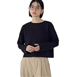 [コムサイズム] クロップド丈 ロンT 12-60CO01-206 ブラック XL
