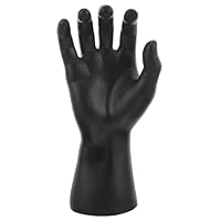 PACKOVE Plastic Hand Mannequin Display Stand for Rings Gloves and Bracelets Black Male Curved Hand Model Holder Jewellery Display Stand Creative Mannequin Model for Photography Props and Ornaments