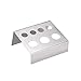 Tattoo Ink Cup Holder,5pcs 7 Holes Stainless Steel Tattoo Pigment Ink Cup Caps Holder Stand Pigment Cup Cap Container Holder Stand for Tattoo Machine Supply (silver)