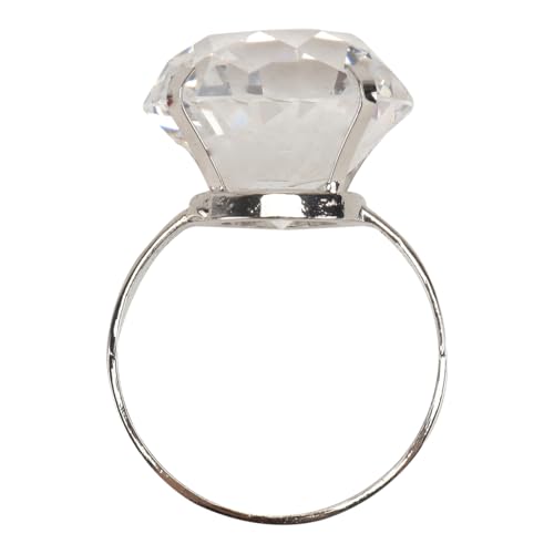 Giant Engagement Ring Prop Crystal Diamond Ring Prop for Wedding Christmas Decor