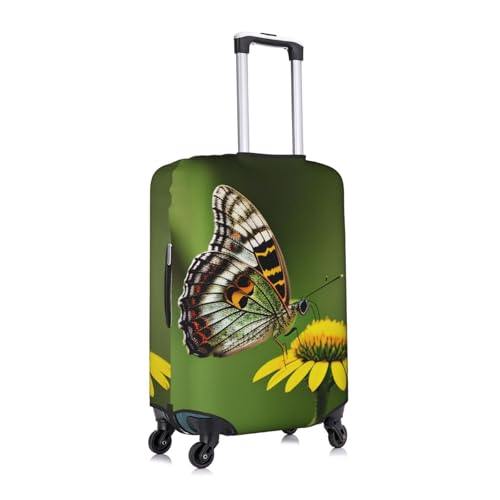Beautiful Glowing Butterfly 1 Tsa Approved Luggage Cover For 18-32 Inch Suitcases Scratch-Resistant Stretch Luggage Cover3