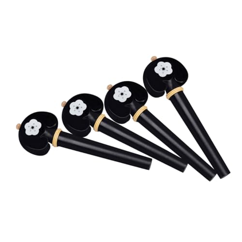 Sosoport 4pcs Wooden Cello Tuning Pegs Tuning Keys for Cello Peg Tuner Accessories