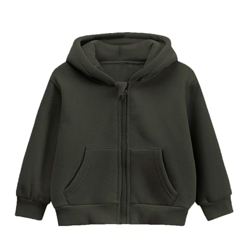 Girls Zip Up Hoodie Cute Y2K Sweatshirts Plain Color Long Sleeve Lightweight Jacket 2025 Fall Clothes with Pockets2