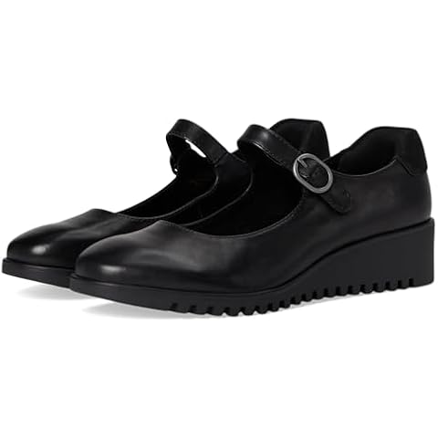 Comfortiva Women's Debbie Mary Jane Flat, Black, 7.5 Cover