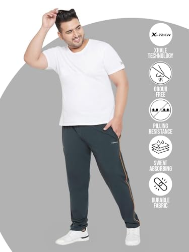 Image of Bigbanana Men Plus Size Offey Solid Trackpant