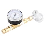 Adjustable Spunding Valve for Home Brewing, 0-15 PSI Pressure Relief Valve with Gauge Beer Spunding Valves Carbonation & Fermentation Tool for Beer Kegs, Ball Lock Kegging Equipment