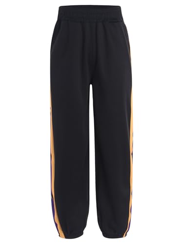 Kids Boys Basketball Sports Pants Side Split Buttons Sweatpants Athletic Jogger Pants with Pocket2