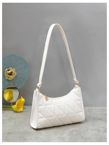 Women's Elegant Zipper Shoulder Handbags PU Leather Top Handle Underarm Bags Purse2