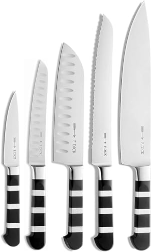 Set de couteaux de chef F. Dick 1905 avec bloc santoku et office en acier