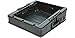 SKB Roto Rack/Mixer Top Console, 10U Slanted Rackmount with Steel Threaded Rails, Hard Lid and Doors, and Side Access Ports, Black
