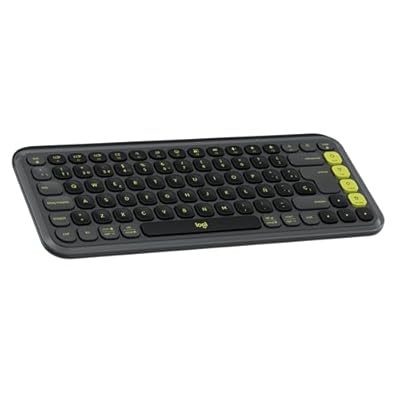 Logitech POP ICON KEYS teclado inalámbrico Bluetooth escritura cómoda teclas programables cambio fácil entre hasta 3 dispositivos para portátil tablet PC Disposición QWERTY Español - Grafito