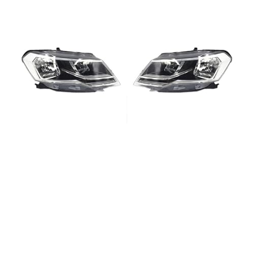 Chwqfuhf Faros Delanteros Para VW Para Jetta 2016-2019 Faros Delanteros Conjunto Faro Delantero Lámpara Delantera Conjunto Completo Luces Automáticas(Left and Right)