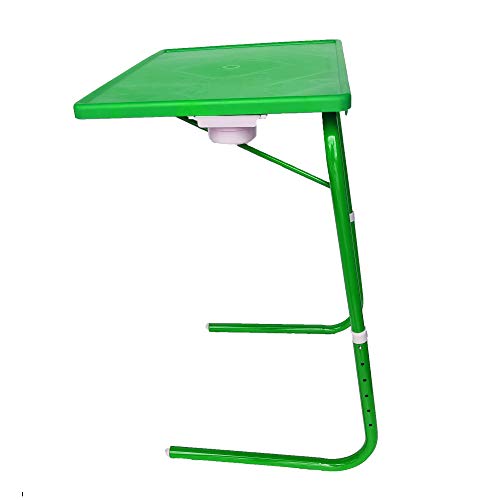 Image of TAVASYA Adjustable Table Mate Laptop Table Kids Table Study Table Utility Table Multi Purpose Table Green Color TSYTM2