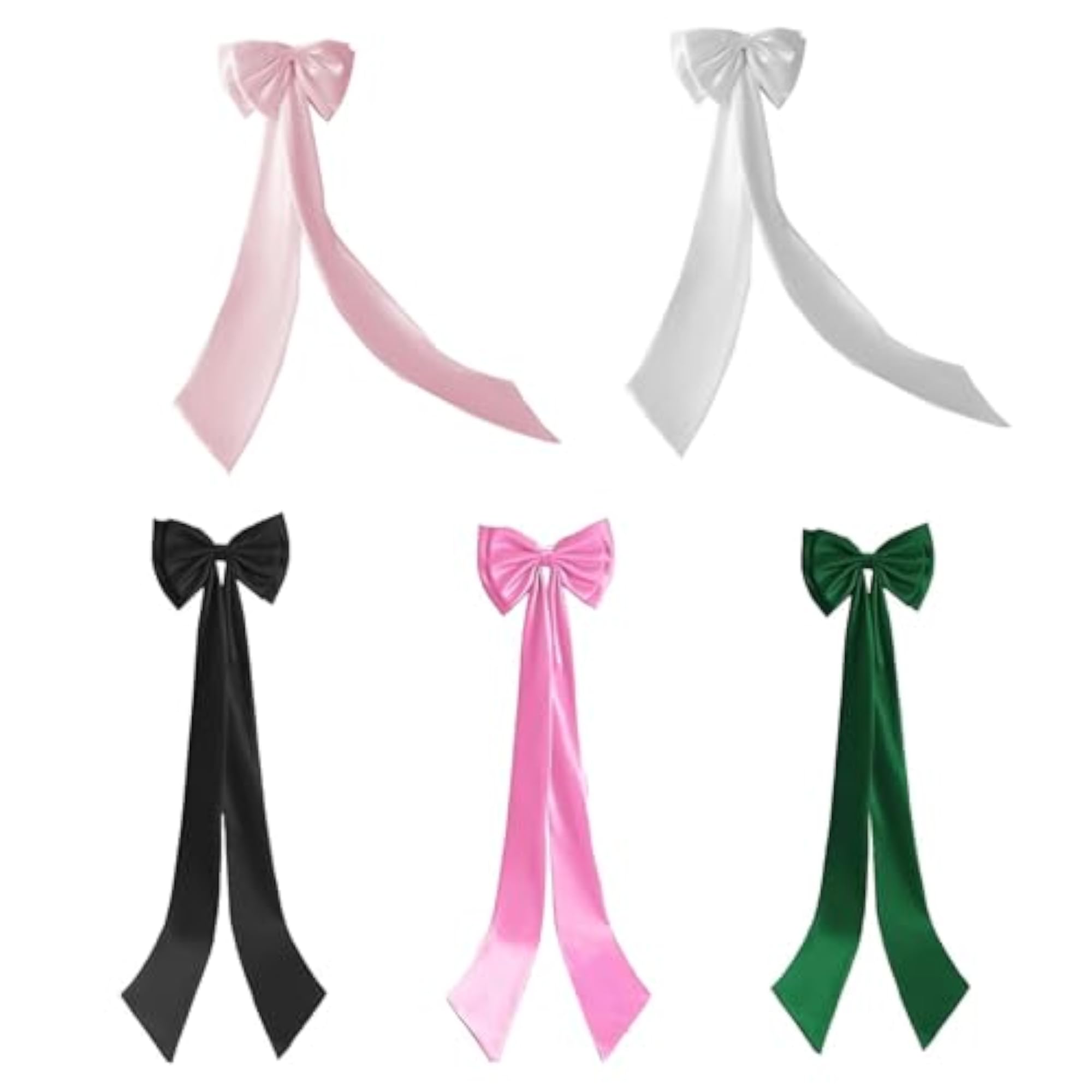 Satin Big Bow Detachable Club Cocktail Party Bow Clip