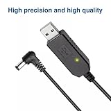 GAOHOU Walkie Talkie Battery Charger USB Charging Cable Charging Dock Cradle Base Station Replacement for Baofeng UV-5R UV-5RE DM-5R Two Way Radio - Image 4