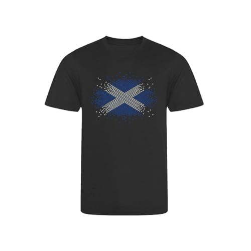 Country Burst Flag   Camiseta de fútbol para mujer, diseño de bandera del Reino Unido, Negro, 60