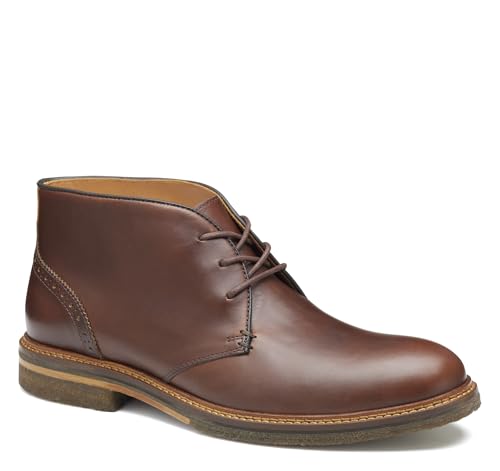 Discover the Best Men's Leather Chukka Boots for Style & Comfort 15 Johnston & Murphy Men's Calder 175th Anniversary Chukka Lace-Up Dress Boot, Tan Oiled American Full Grain, 10 M